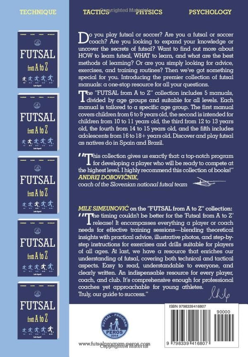FUTSAL from a to Z: FUTSAL 6-9 Years, the First Book