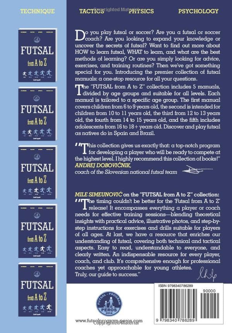 FUTSAL from a to Z: FUTSAL 12-13 Years, the Third Book
